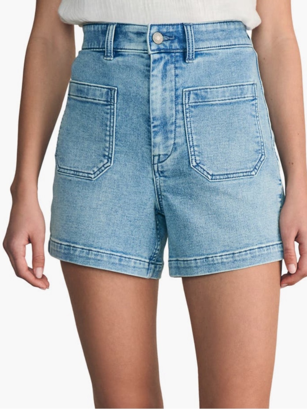 Faherty High Waist Denim Shorts